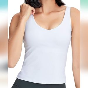 Poshdivah Padded longline tank top  sports bra L